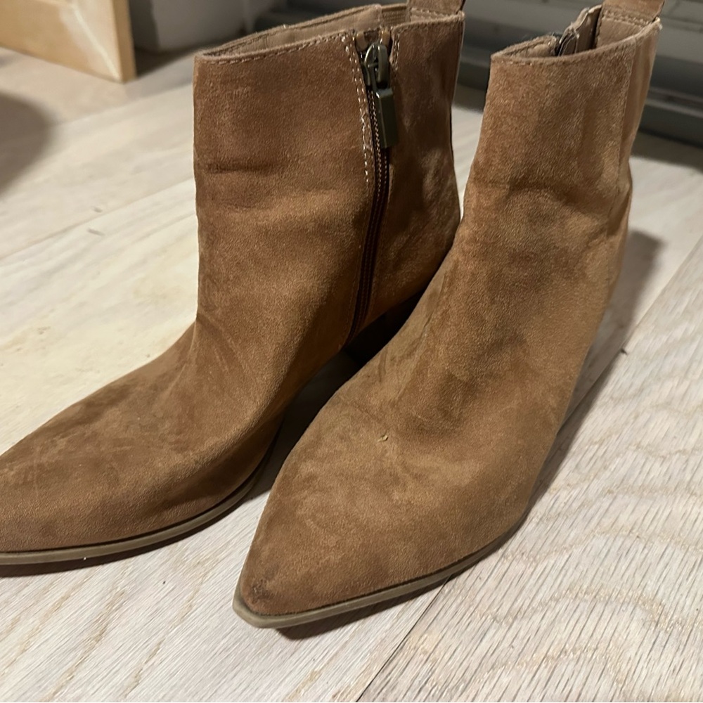 Tan Suede Ankle Boots